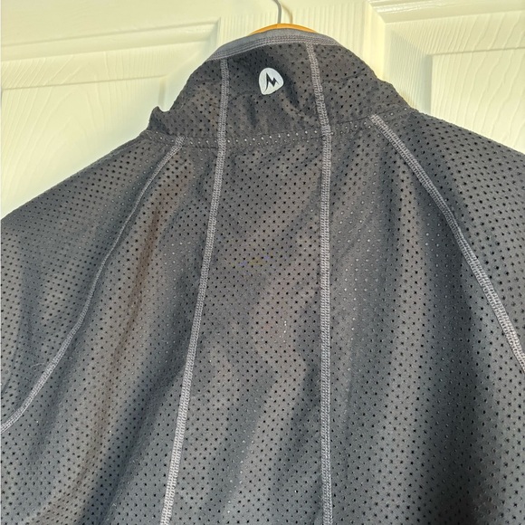 MARMOT Womens Full Zip Jacket Small Black Perforated Lightweight Running Outdoor - Picture 5 of 13